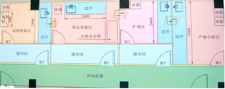  PCR基因擴增實(shí)驗室平面圖