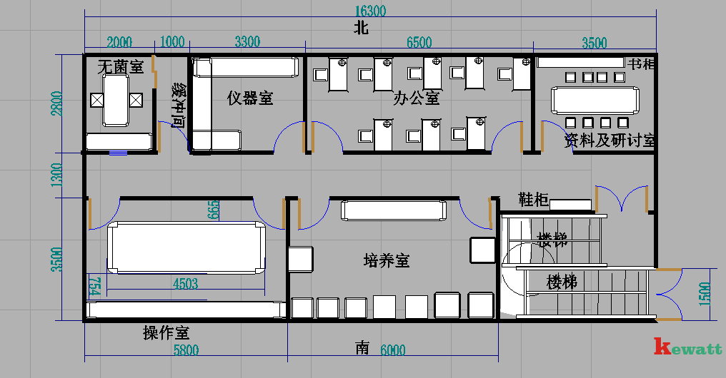 無菌實驗室平面設計圖