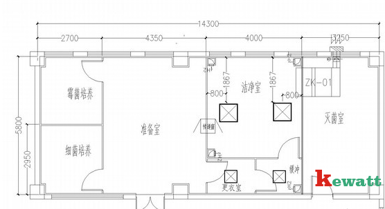 潔凈實(shí)驗室平面布局圖