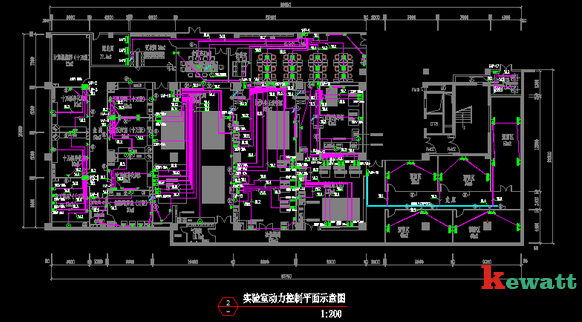 PCR實(shí)驗室電力控制示意圖