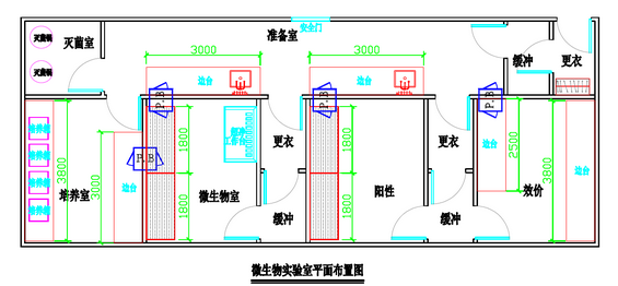 生物安全實(shí)驗室平面設計圖