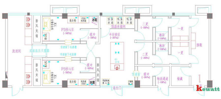 潔凈實(shí)驗室施工圖紙